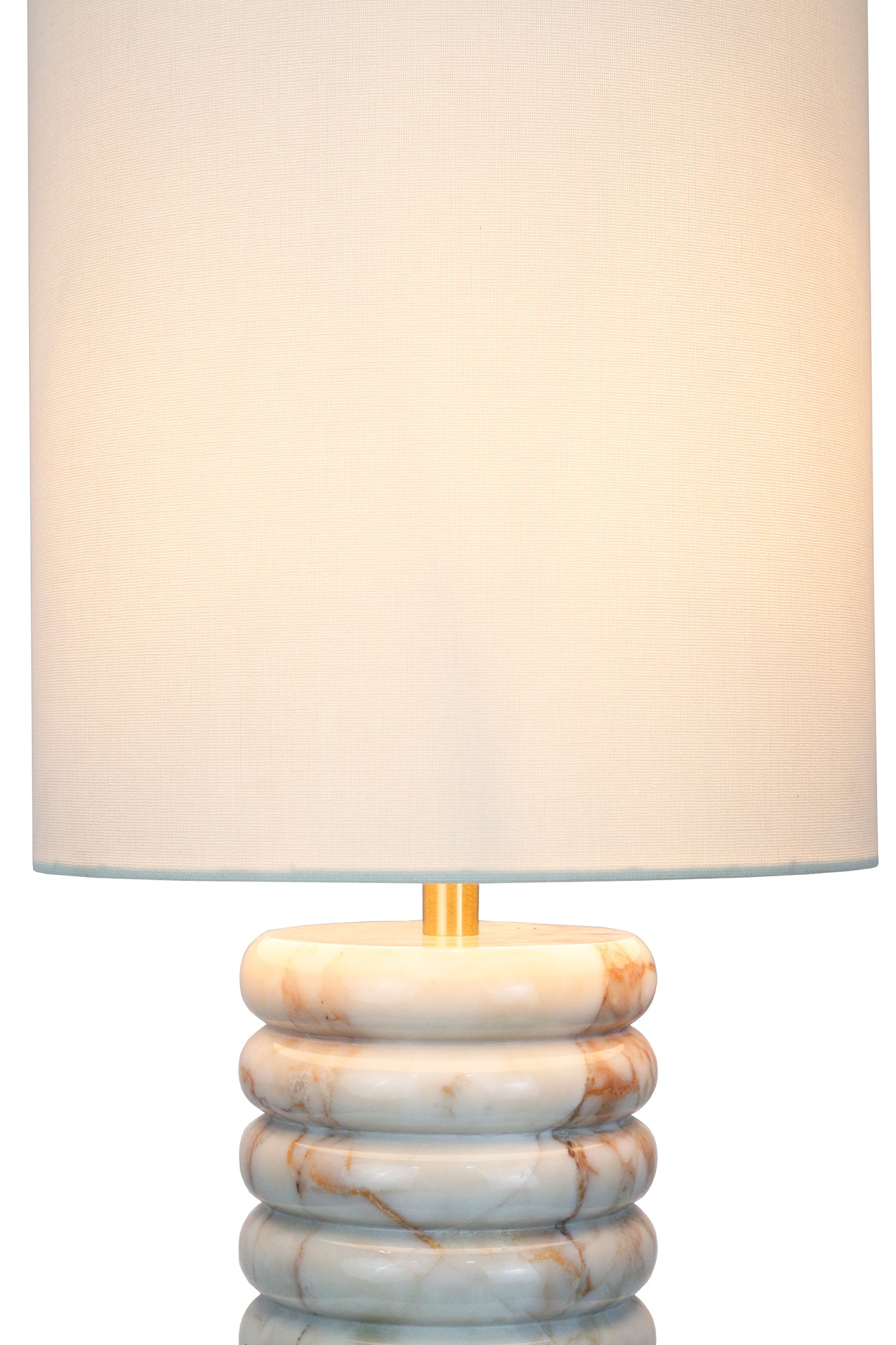 Sales Fever - Tischleuchte Marmor/Leinen Beige