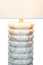 Sales Fever - Tischleuchte Marmor/Leinen Beige