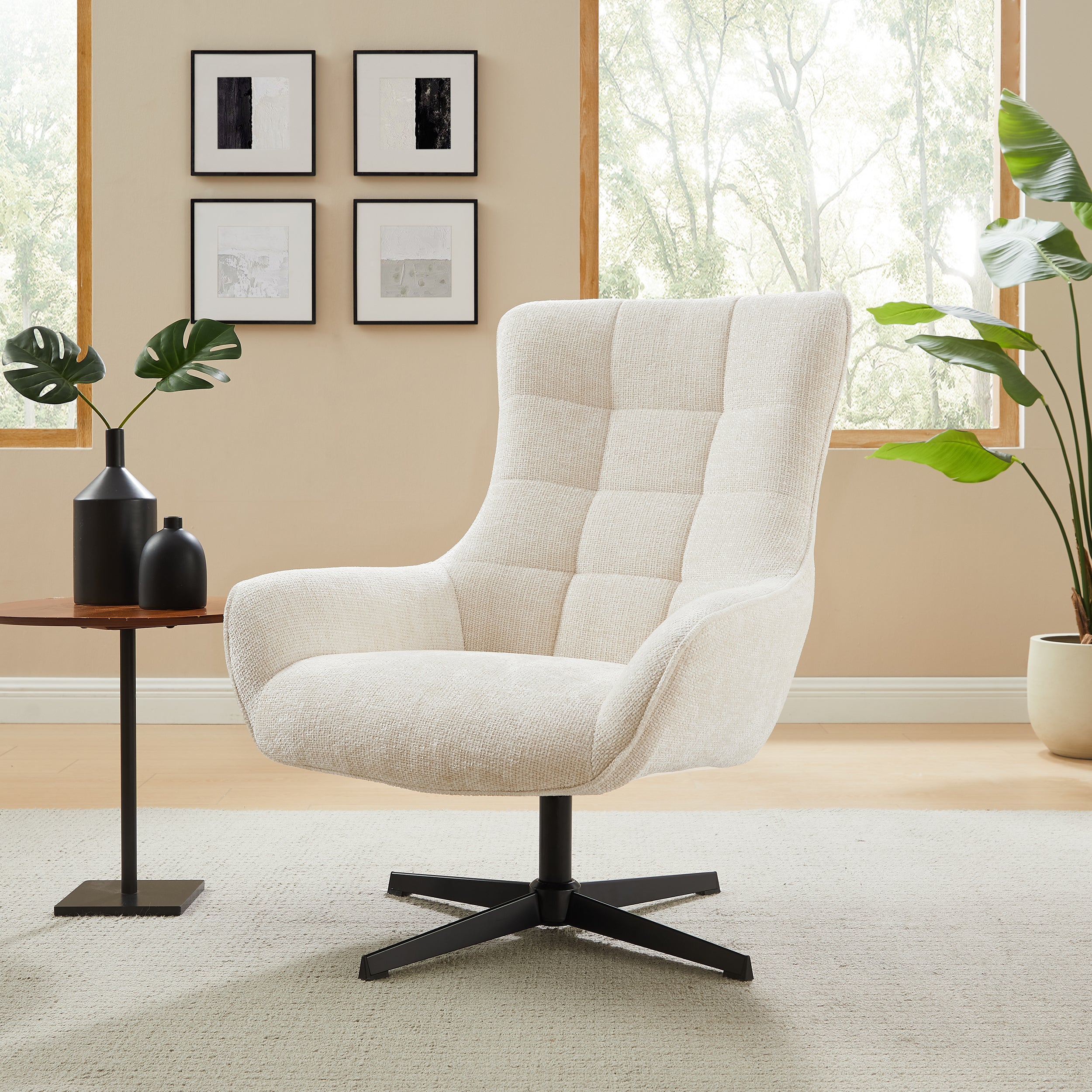 Sales Fever - Sessel Chenillestoff Beige