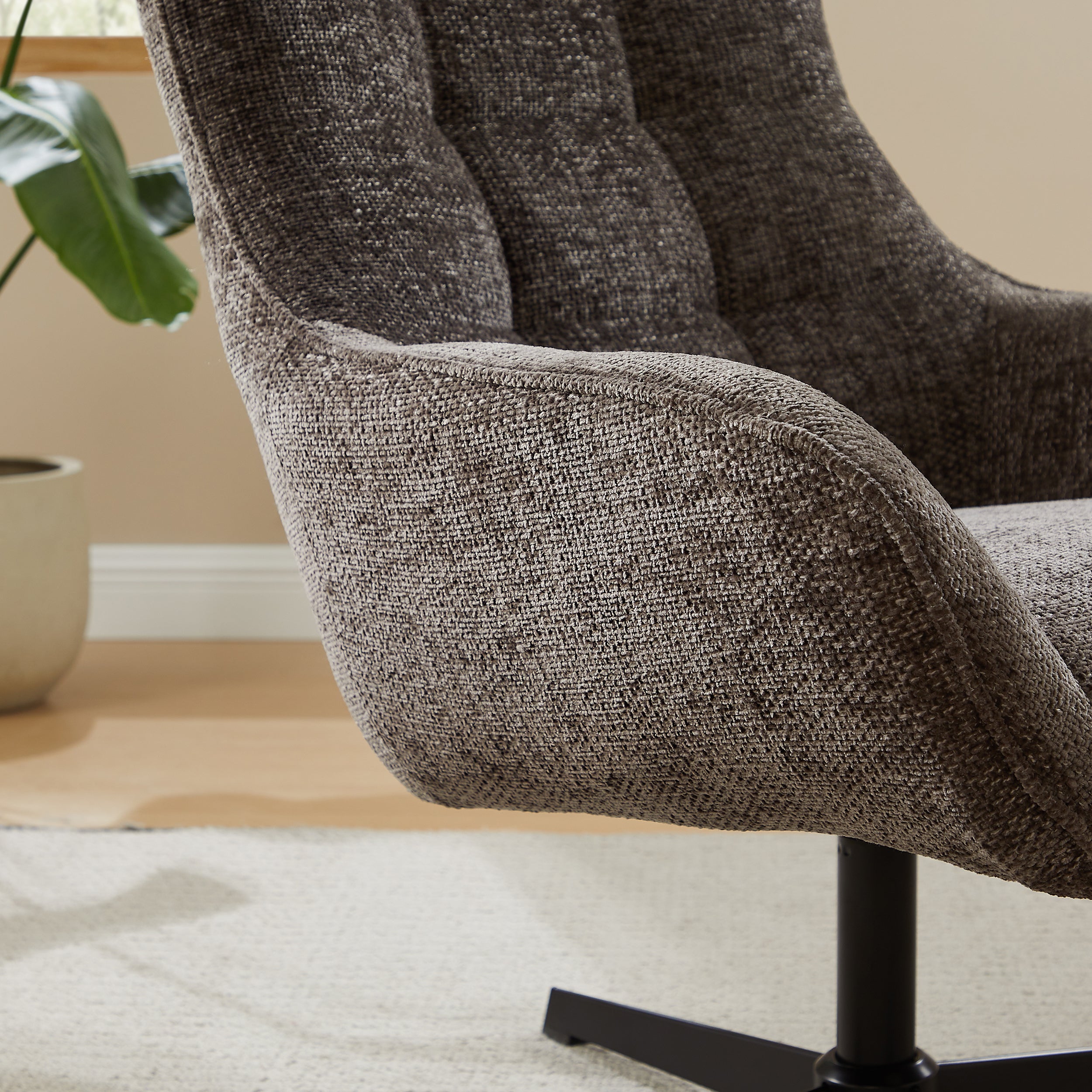 Sales Fever - Sessel Chenillestoff Dunkelgrau