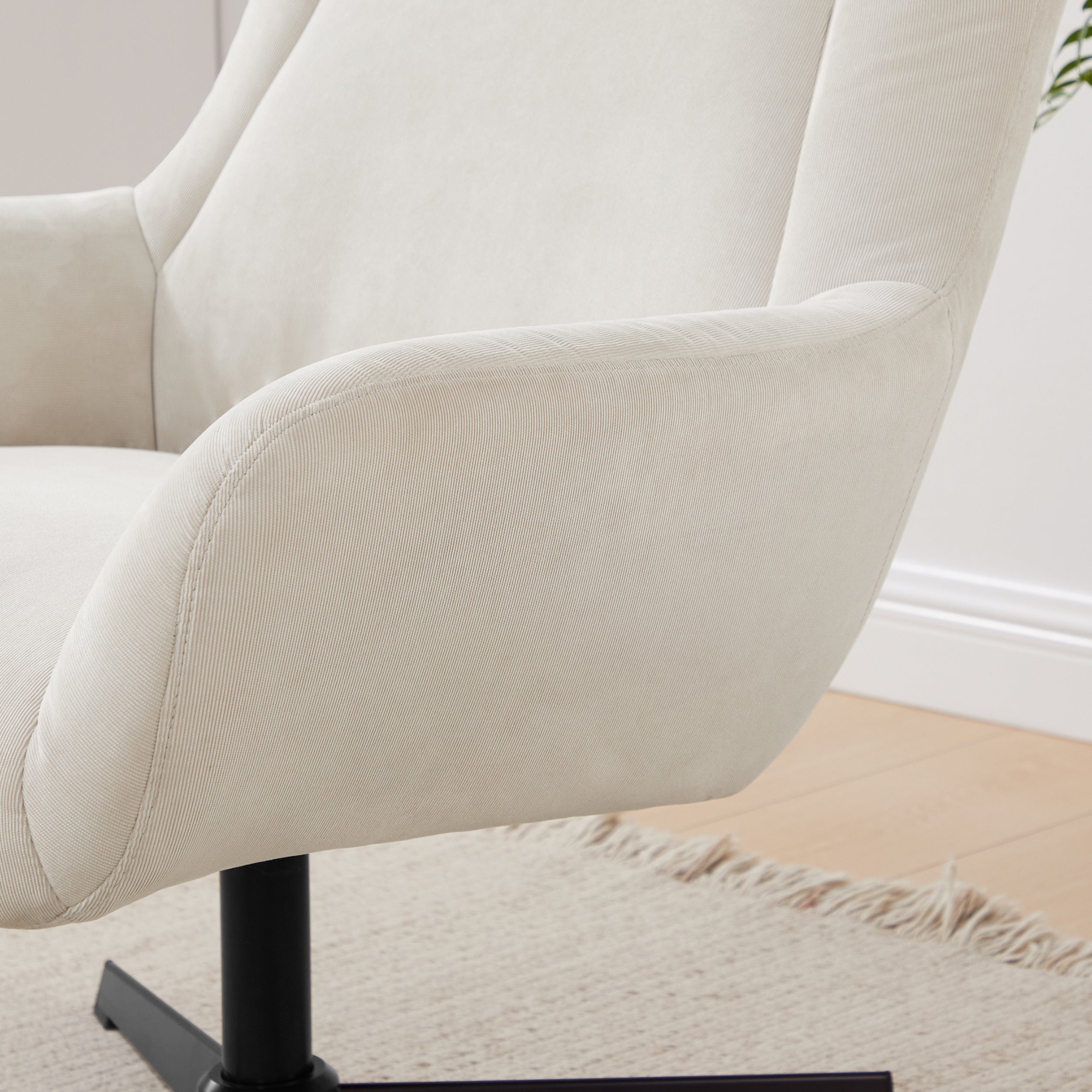 Sales Fever - Sessel und Hocker Cordoptik Beige