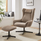 Sales Fever - Sessel und Hocker Cordoptik Braun