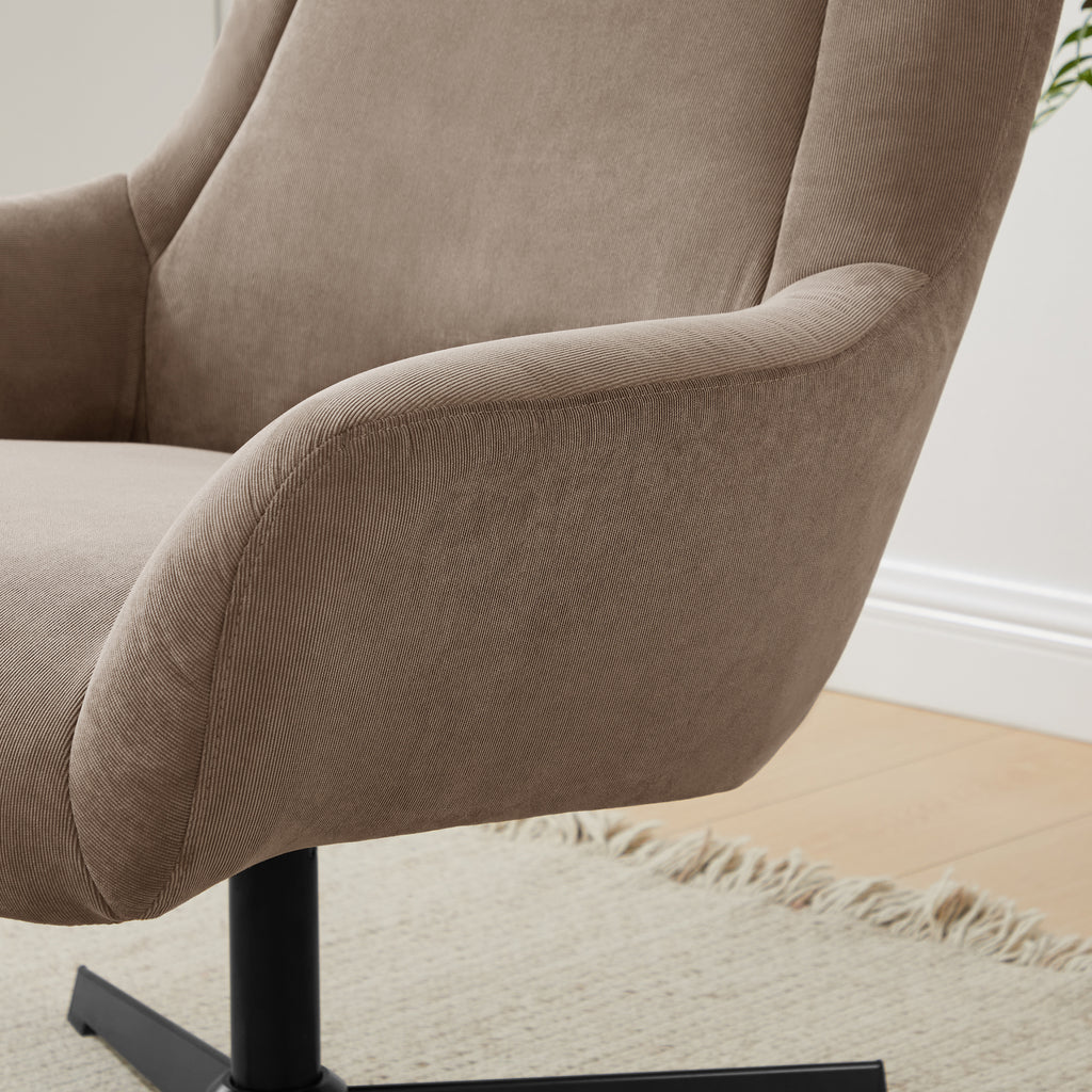 Sales Fever - Sessel und Hocker Cordoptik Braun