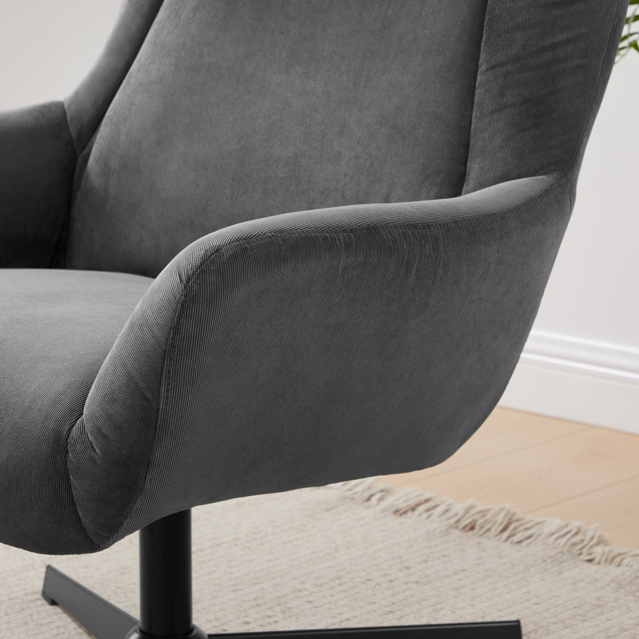 Sales Fever - Sessel und Hocker Cordoptik Grau