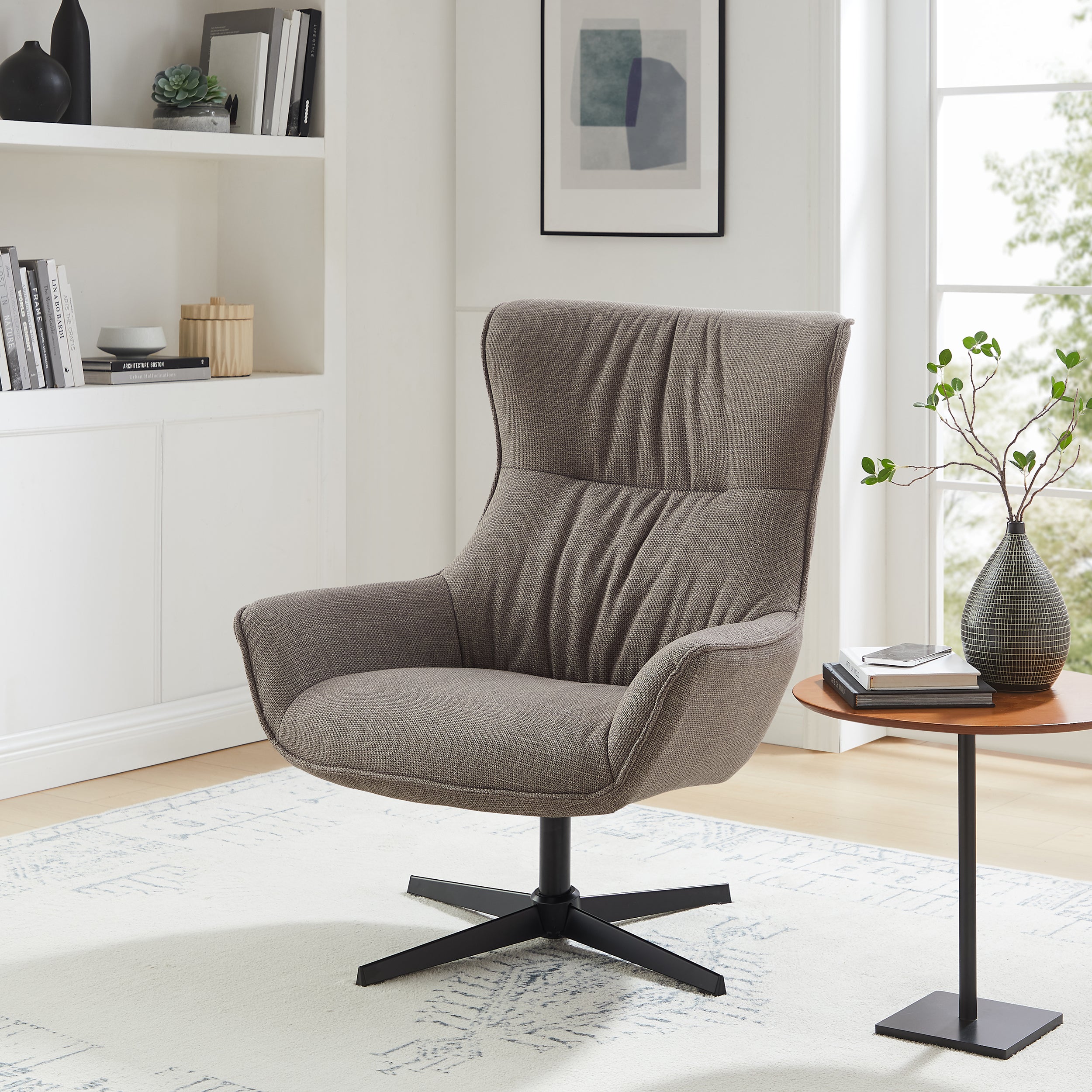 Sales Fever - Sessel Strukturstoff Taupe