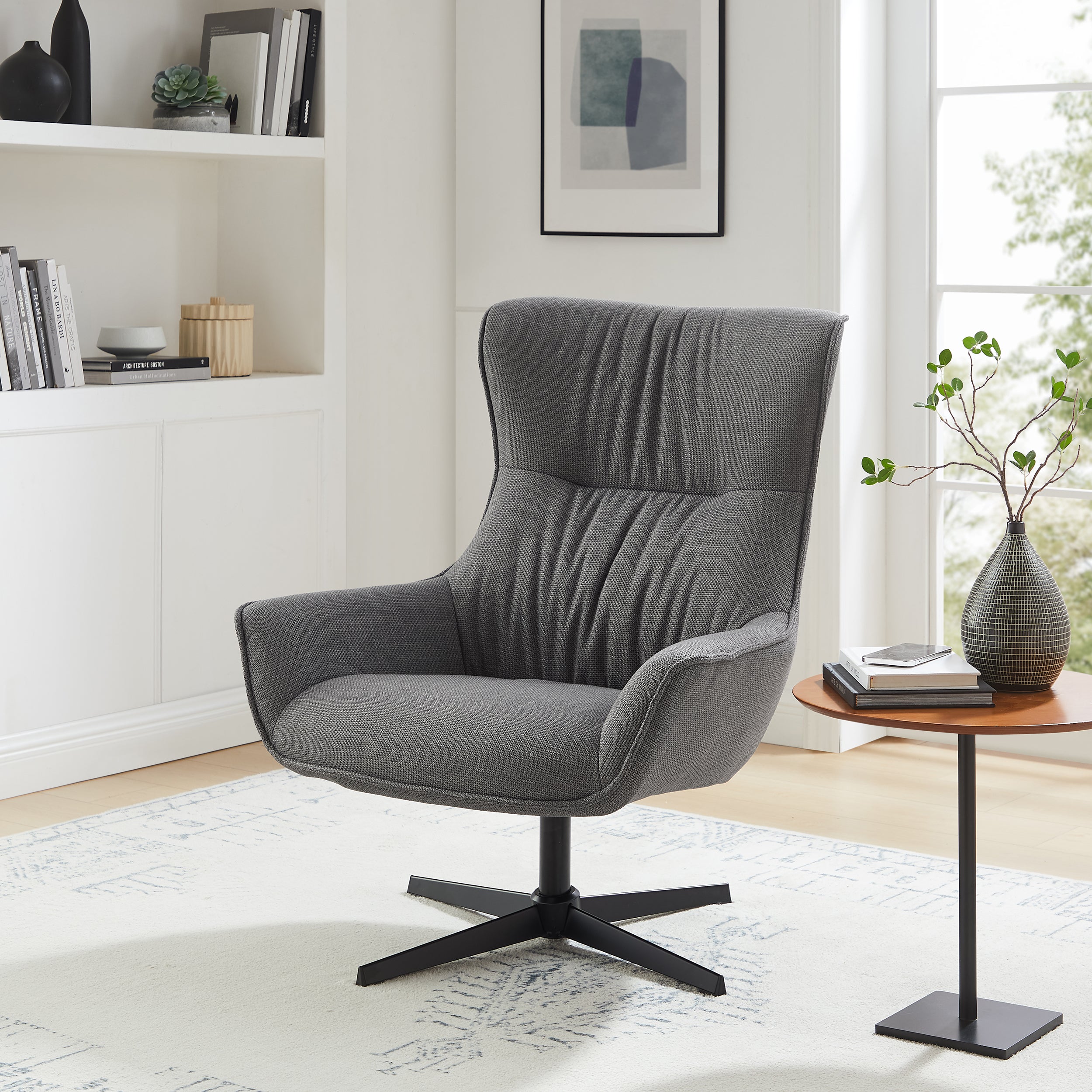 Sales Fever - Sessel Strukturstoff Grau