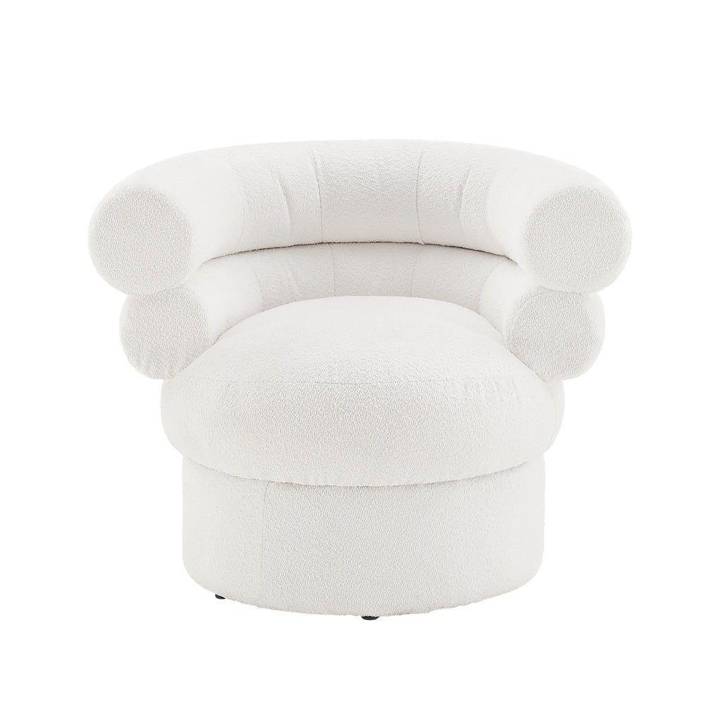 Sales Fever - Sessel Boucléstoff Weiß#