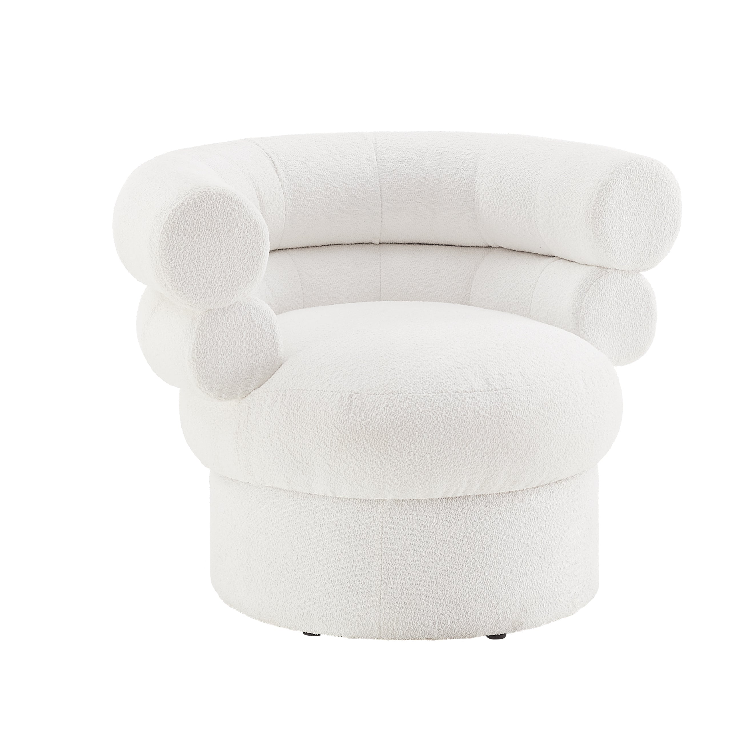 Sales Fever - Sessel Boucléstoff Weiß#