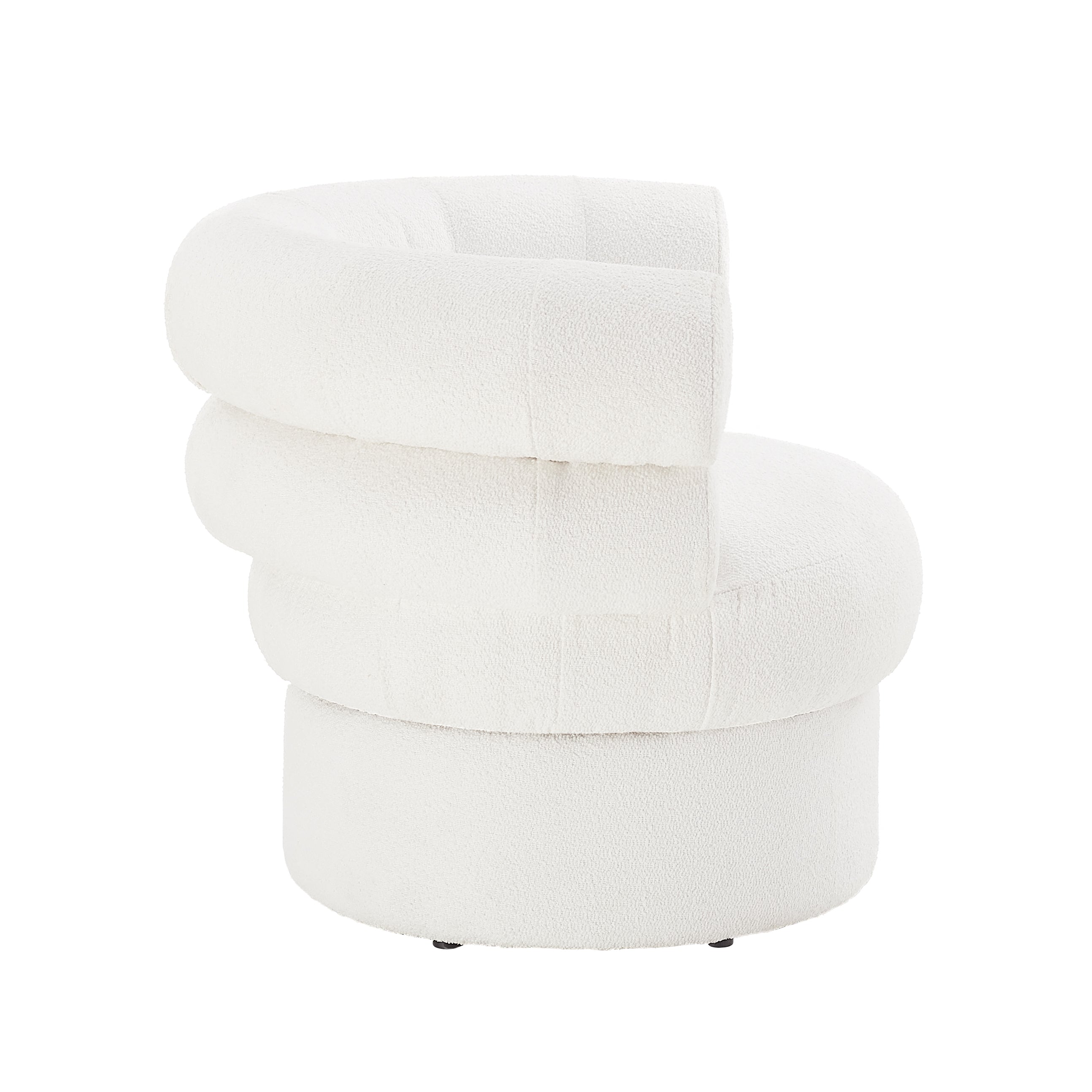 Sales Fever - Sessel Boucléstoff Weiß#