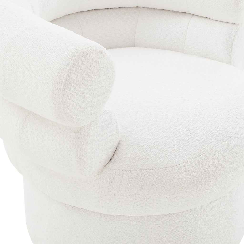 Sales Fever - Sessel Boucléstoff Weiß#
