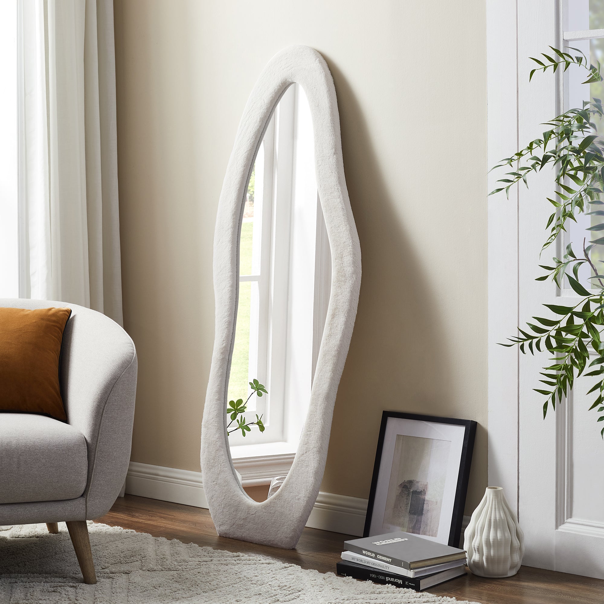 Sales Fever - Spiegel Kunstfell Beige 60x160 cm