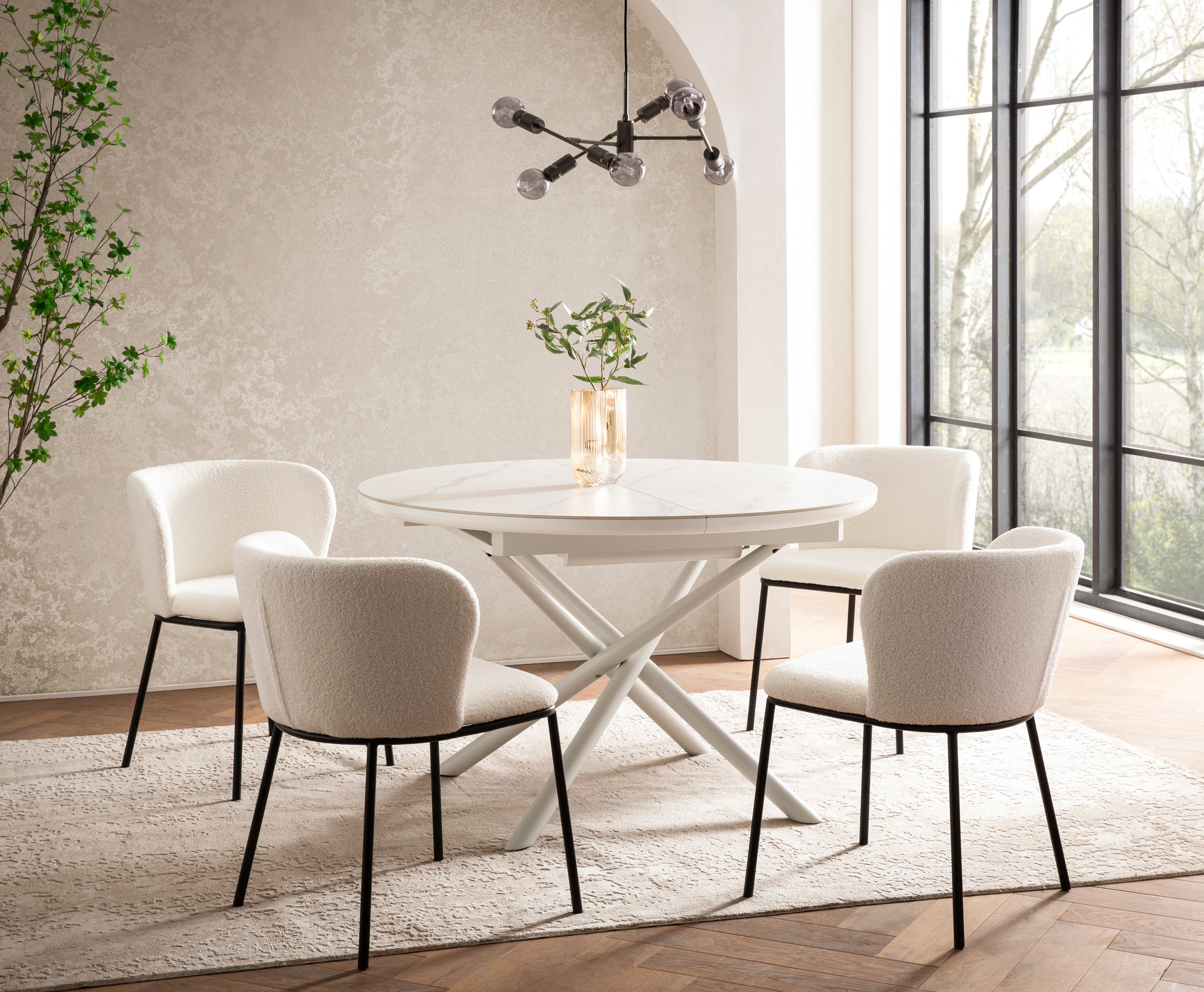 Sales Fever - Esstisch Ø120 cm Weiß