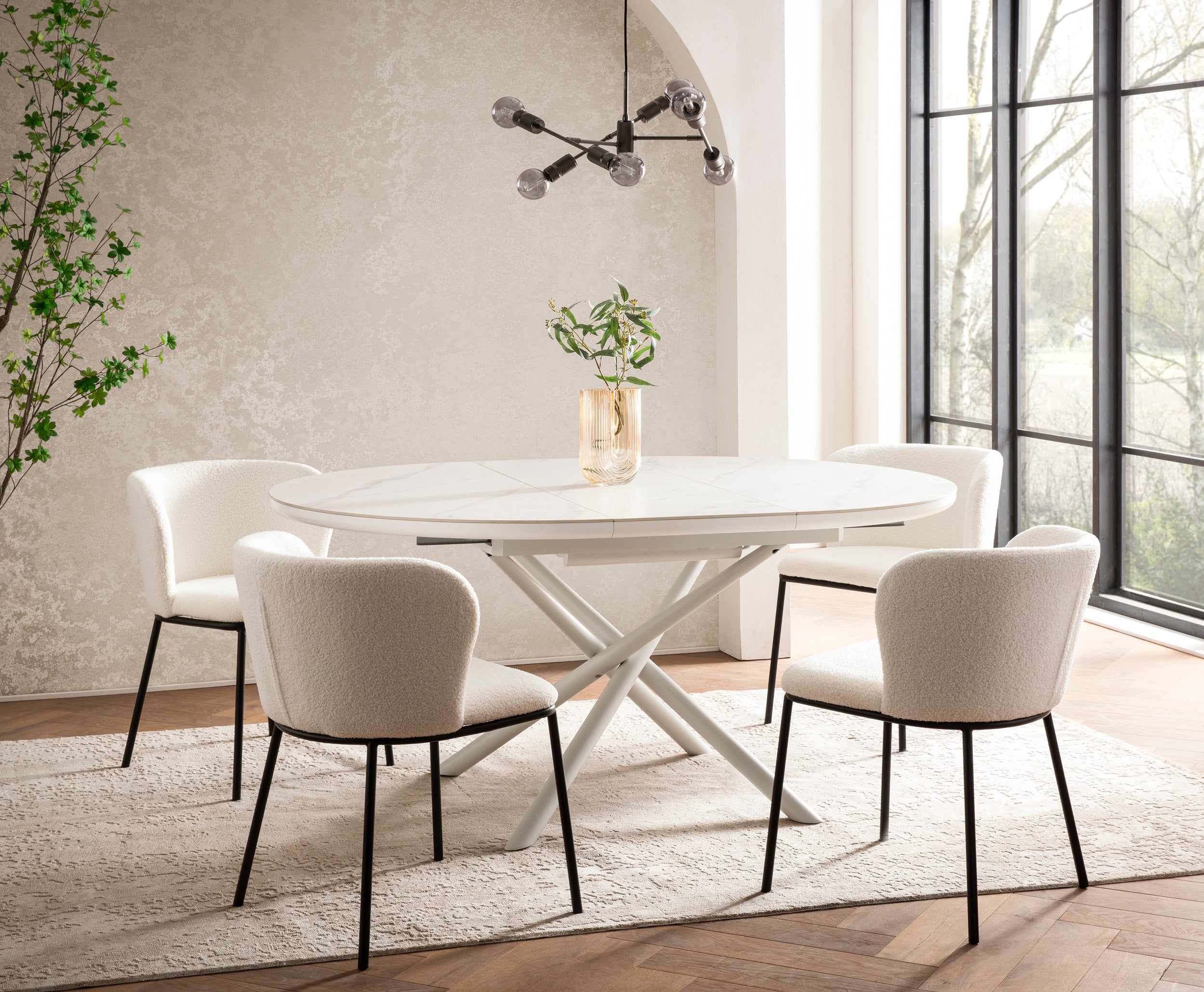 Sales Fever - Esstisch Ø120 cm Weiß
