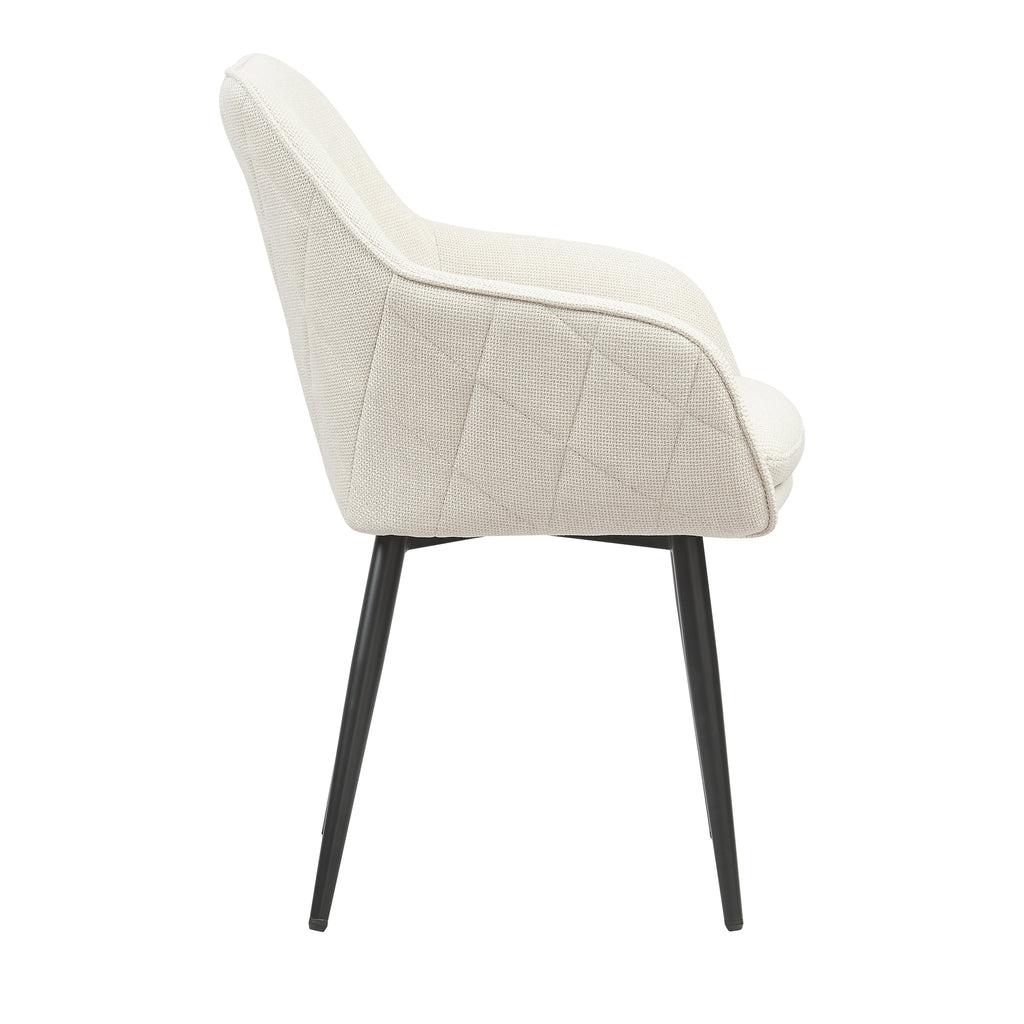 Sales Fever - Esszimmerstuhl Strukturstoff Beige