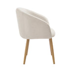 Sales Fever - Armlehnstuhl 2er Set Strukturstoff Beige#