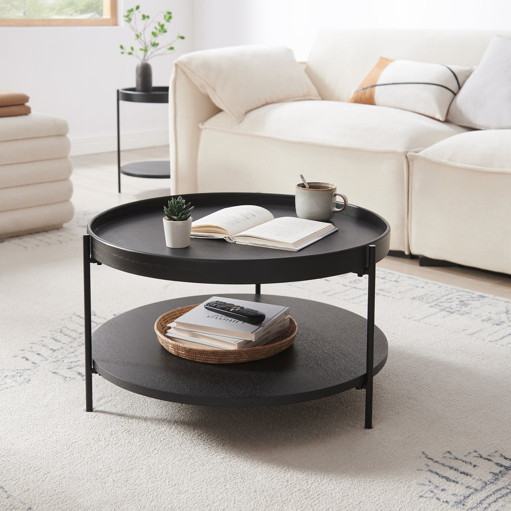 Sales Fever - Couchtisch Ø 69 cm Schwarz