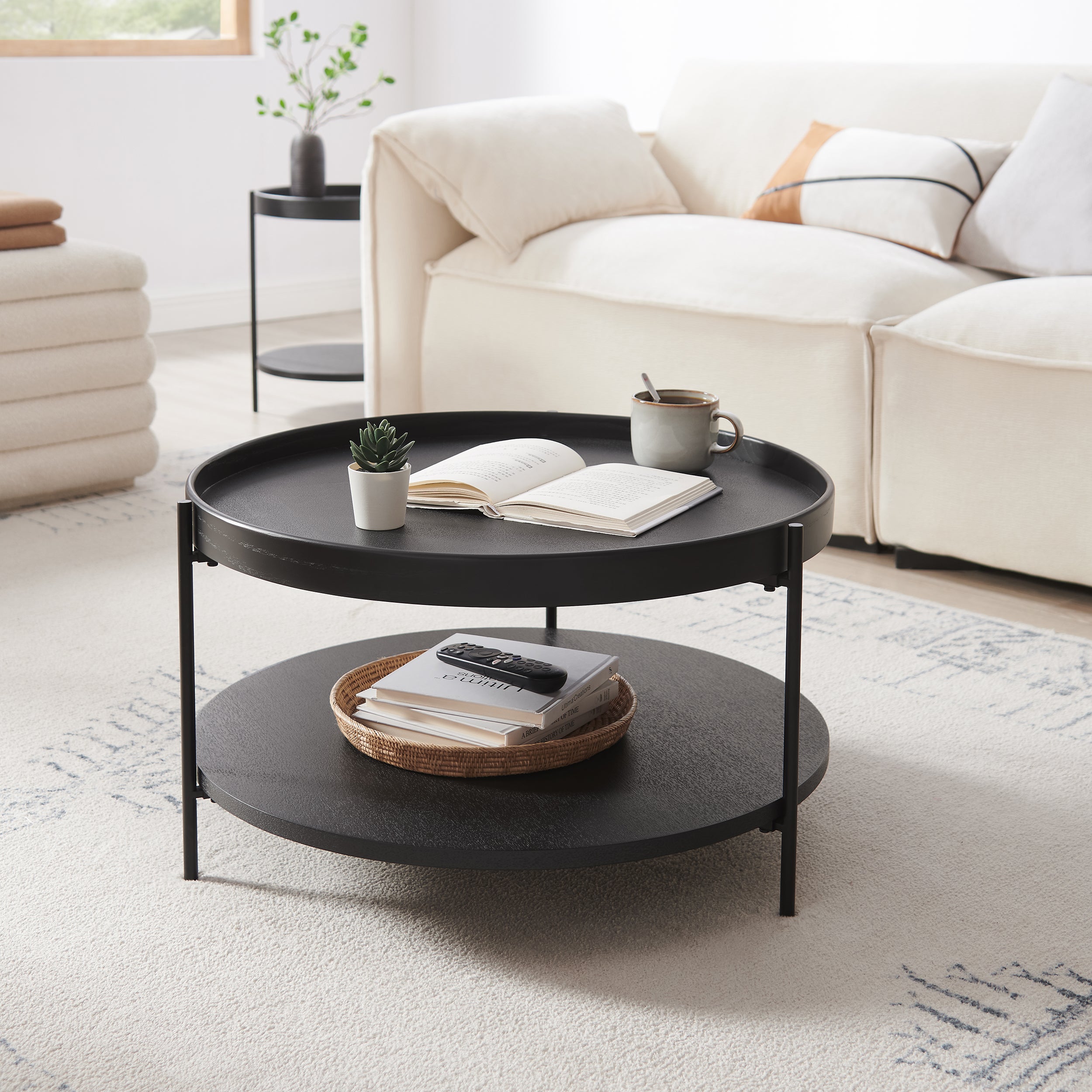 Sales Fever - Couchtisch Ø 69 cm Schwarz