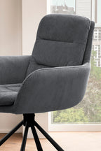 Sales Fever - Armlehnstuhl in Cord-Optik Dunkelgrau