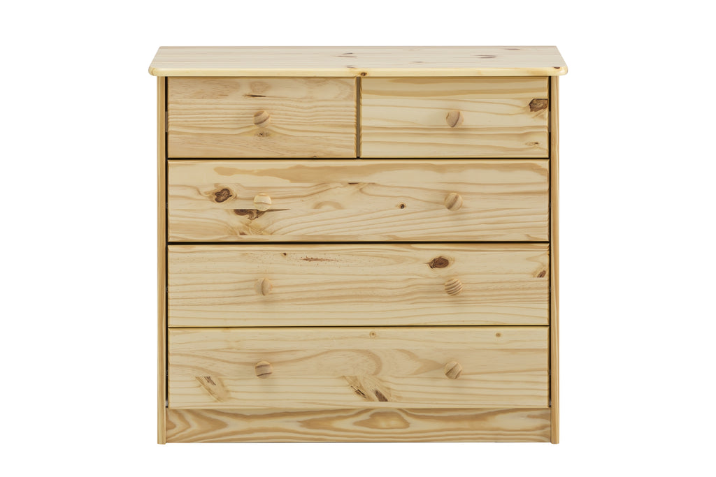Möbilia - Kommode 81x35x75 cm natur