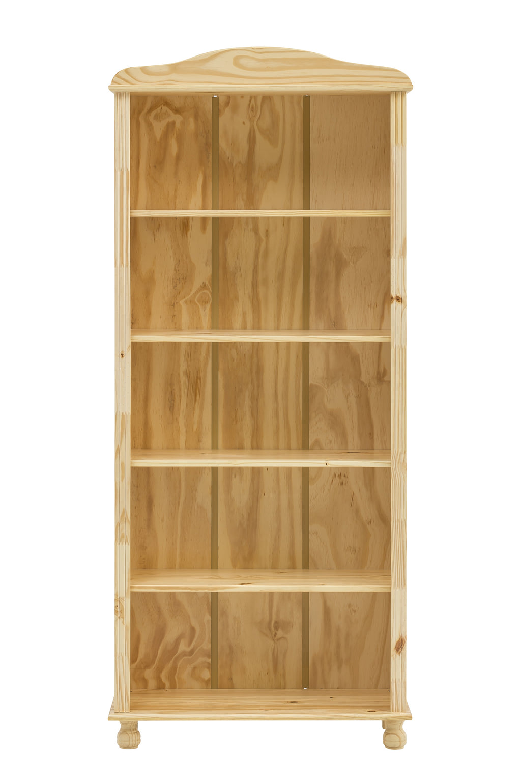 Möbilia - Bücherregal 77x30x180 cm natur