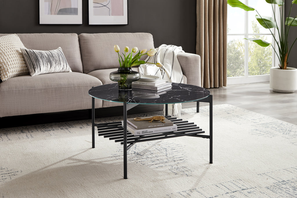 Sales Fever - Couchtisch Ø 84 cm Schwarz
