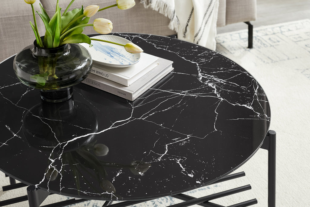 Sales Fever - Couchtisch Ø 84 cm Schwarz