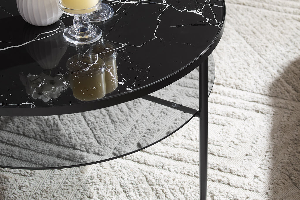 Sales Fever - Couchtisch Ø 81 cm Schwarz