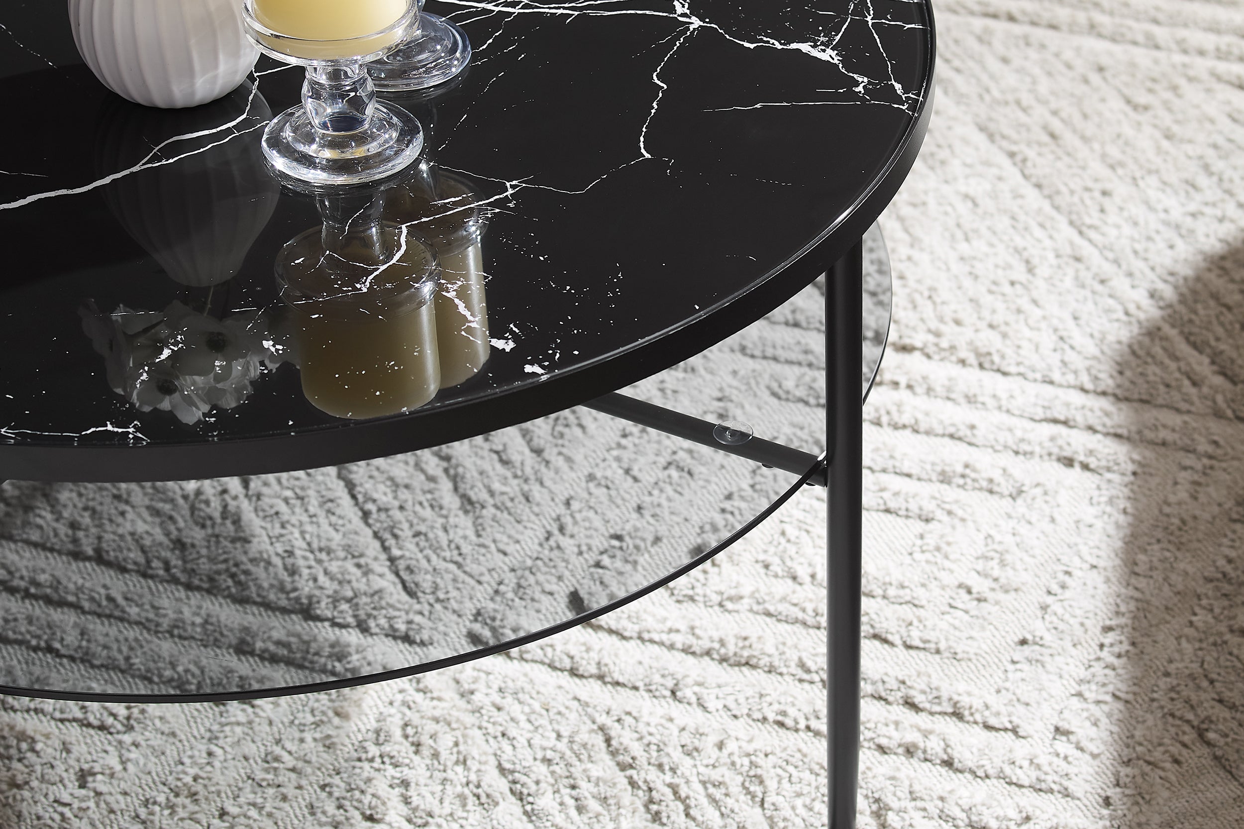 Sales Fever - Couchtisch Ø 81 cm Schwarz