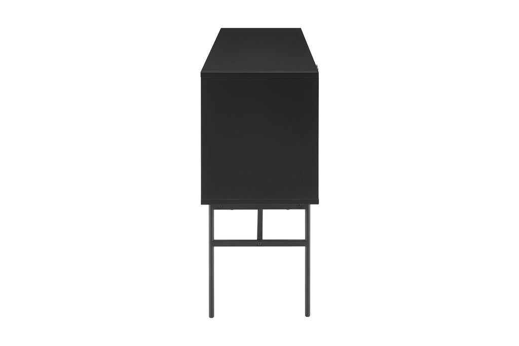 Sales Fever - Sideboard Schwarz/Eiche Echtholzfurnier