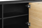 Sales Fever - Sideboard Schwarz/Eiche Echtholzfurnier