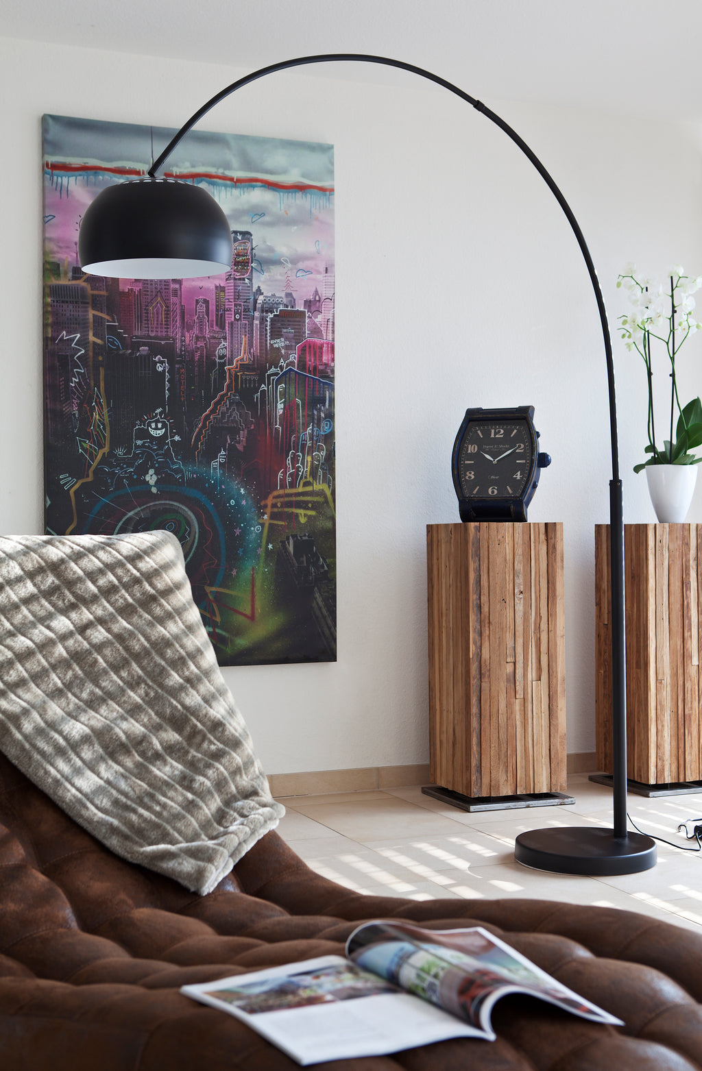Sales Fever - Bogenlampe 195 cm schwarz