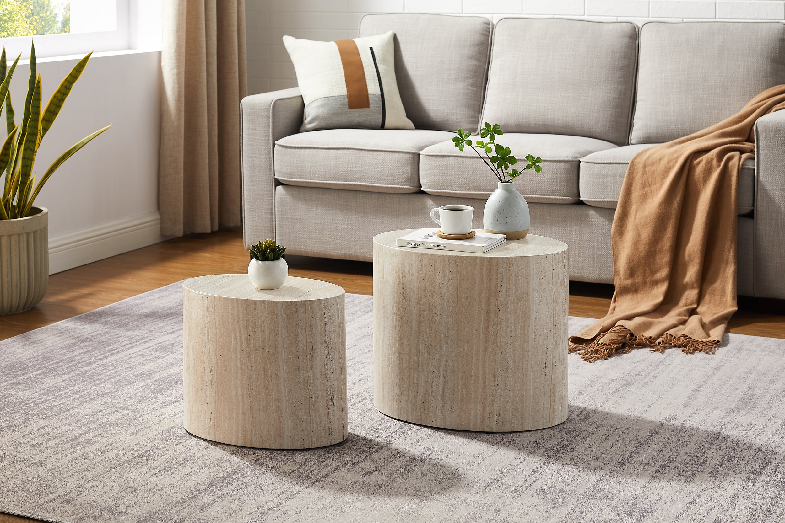 Sales Fever - Couchtisch 2er Set Travertin