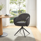 Sales Fever - Armlehnstuhl Cord-Optik Dunkelgrau