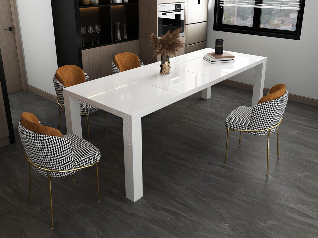 Sales Fever - Esstisch 120/180/240x80 cm weiß
