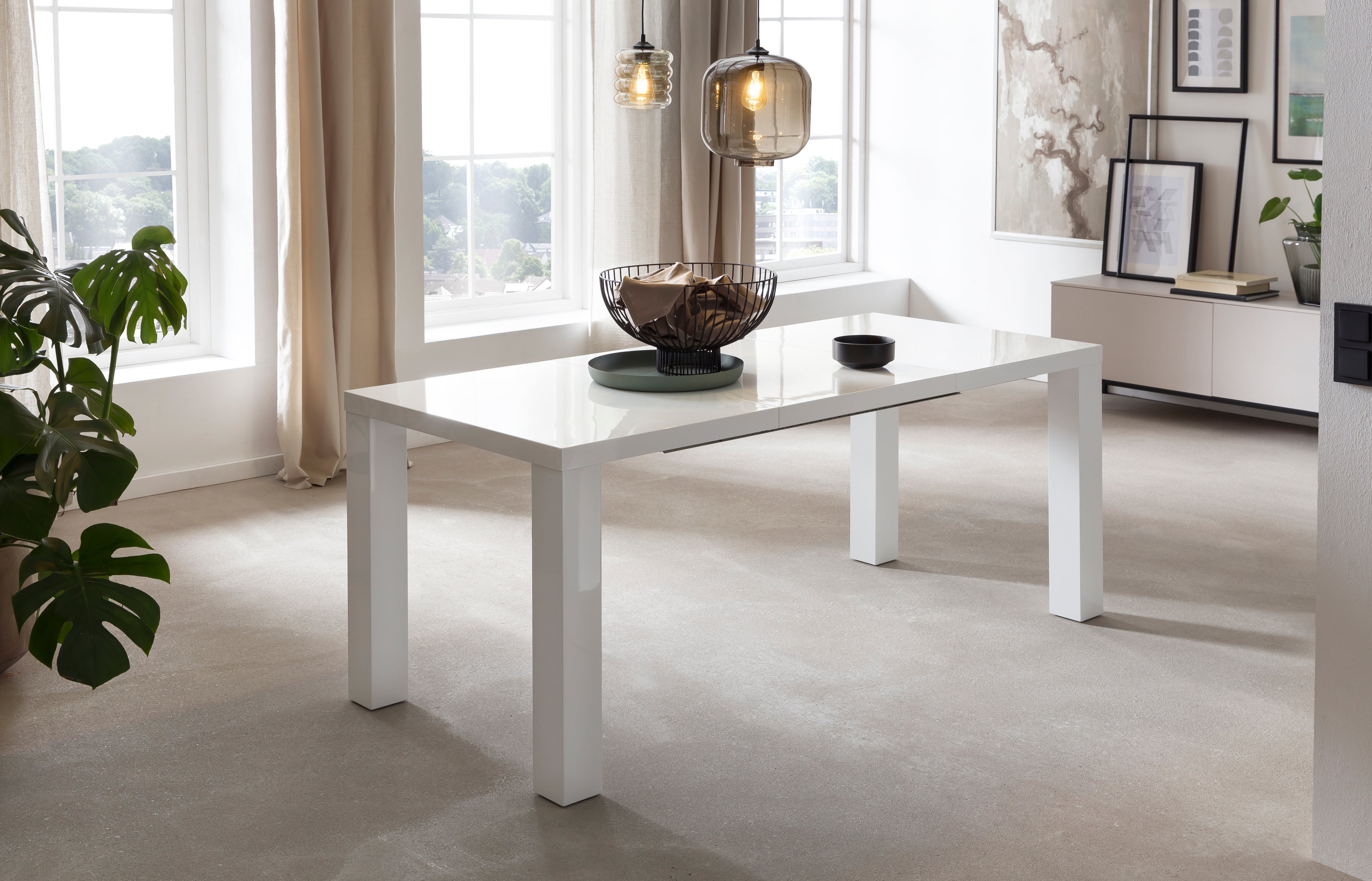 Sales Fever - Esstisch 120/180/240x80 cm weiß