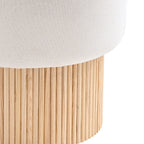 Sales Fever - Sitzpouf mit Stauraum Ø 50 cm Natur/Weiß