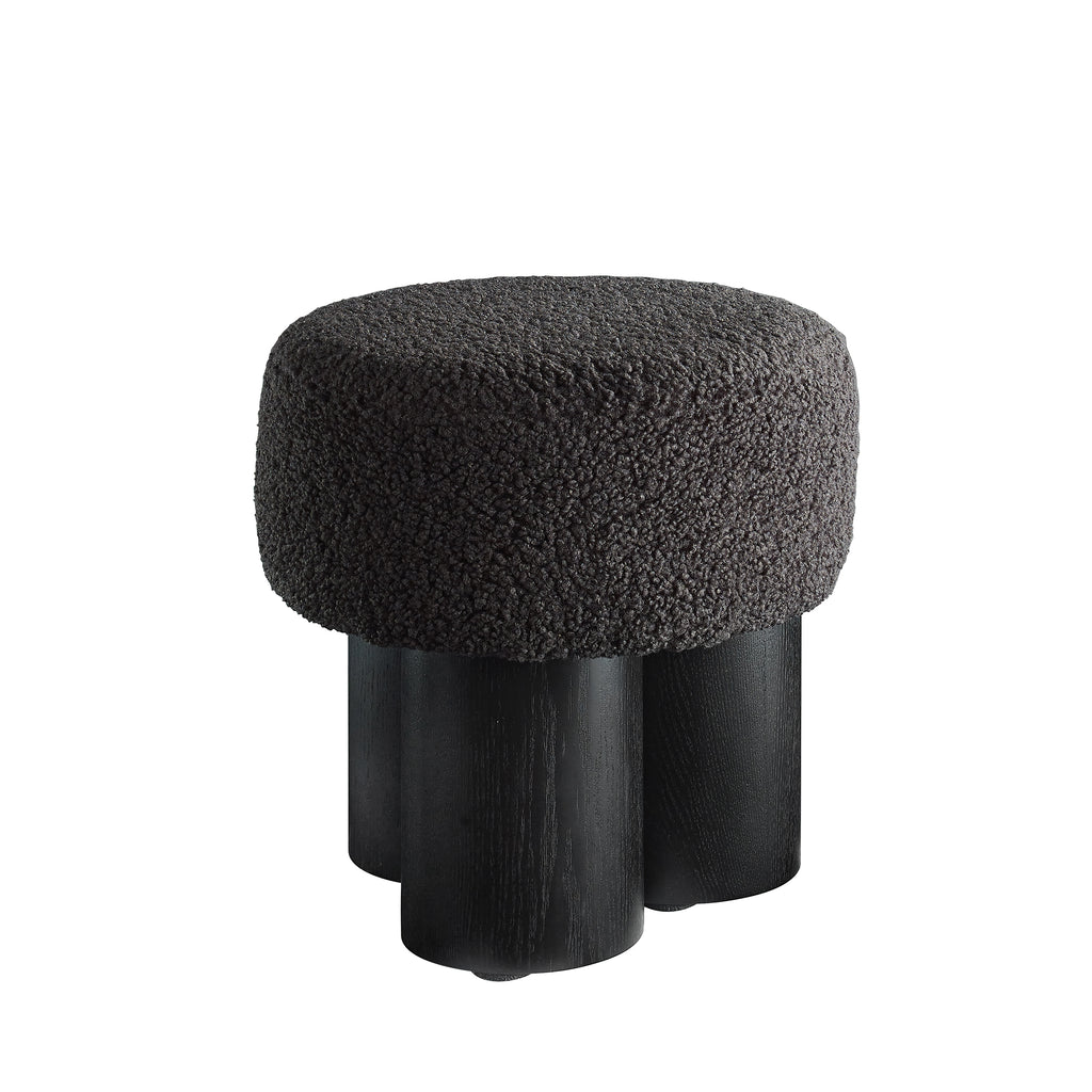 Sales Fever - Sitzpouf Ø 50 cm Schwarz/Grau