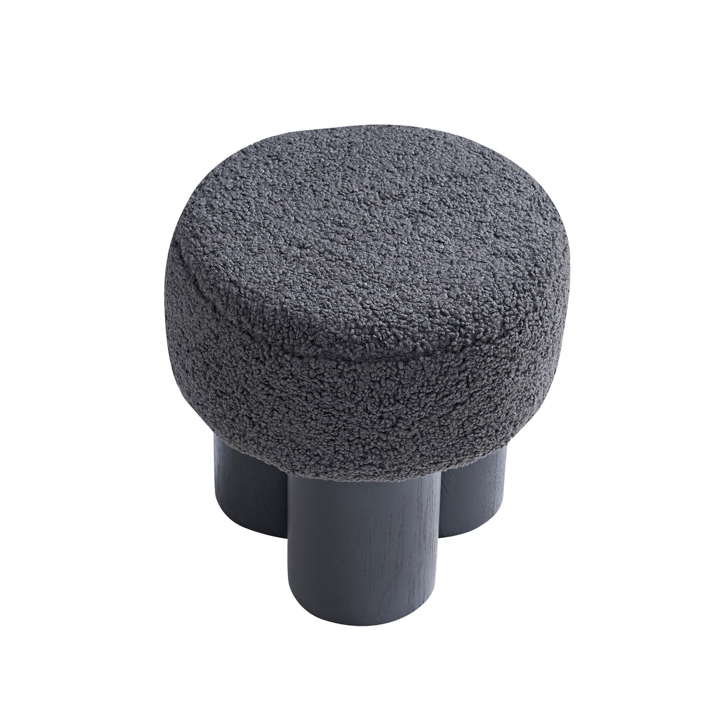 Sales Fever - Sitzpouf Ø 50 cm Schwarz/Grau