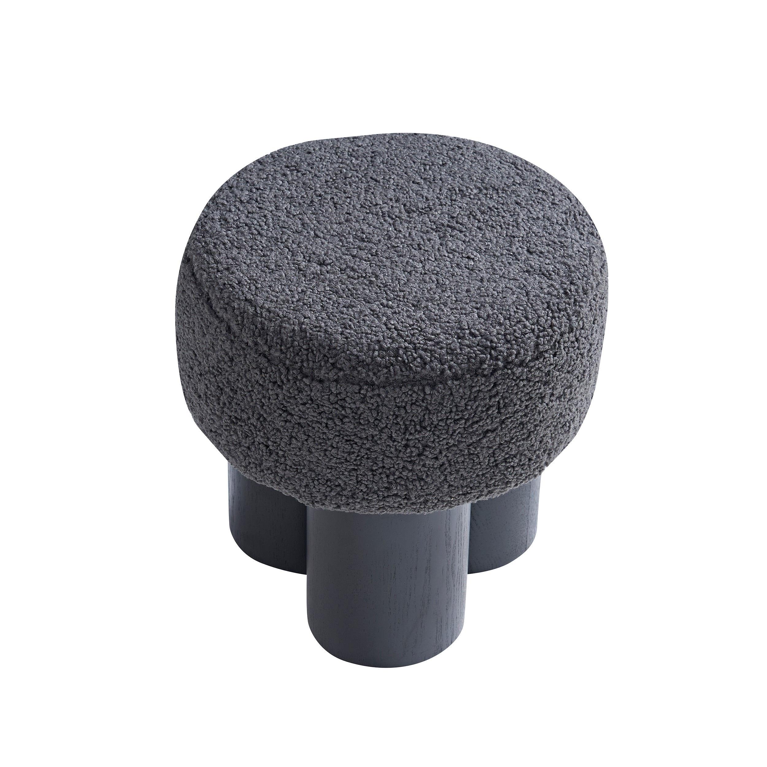 Sales Fever - Sitzpouf Ø 50 cm Schwarz/Grau