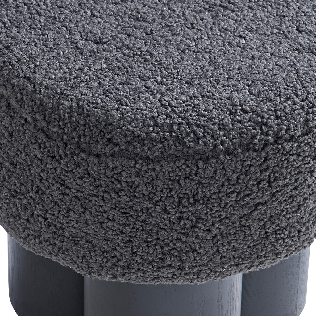Sales Fever - Sitzpouf Ø 50 cm Schwarz/Grau