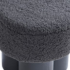 Sales Fever - Sitzpouf Ø 50 cm Schwarz/Grau