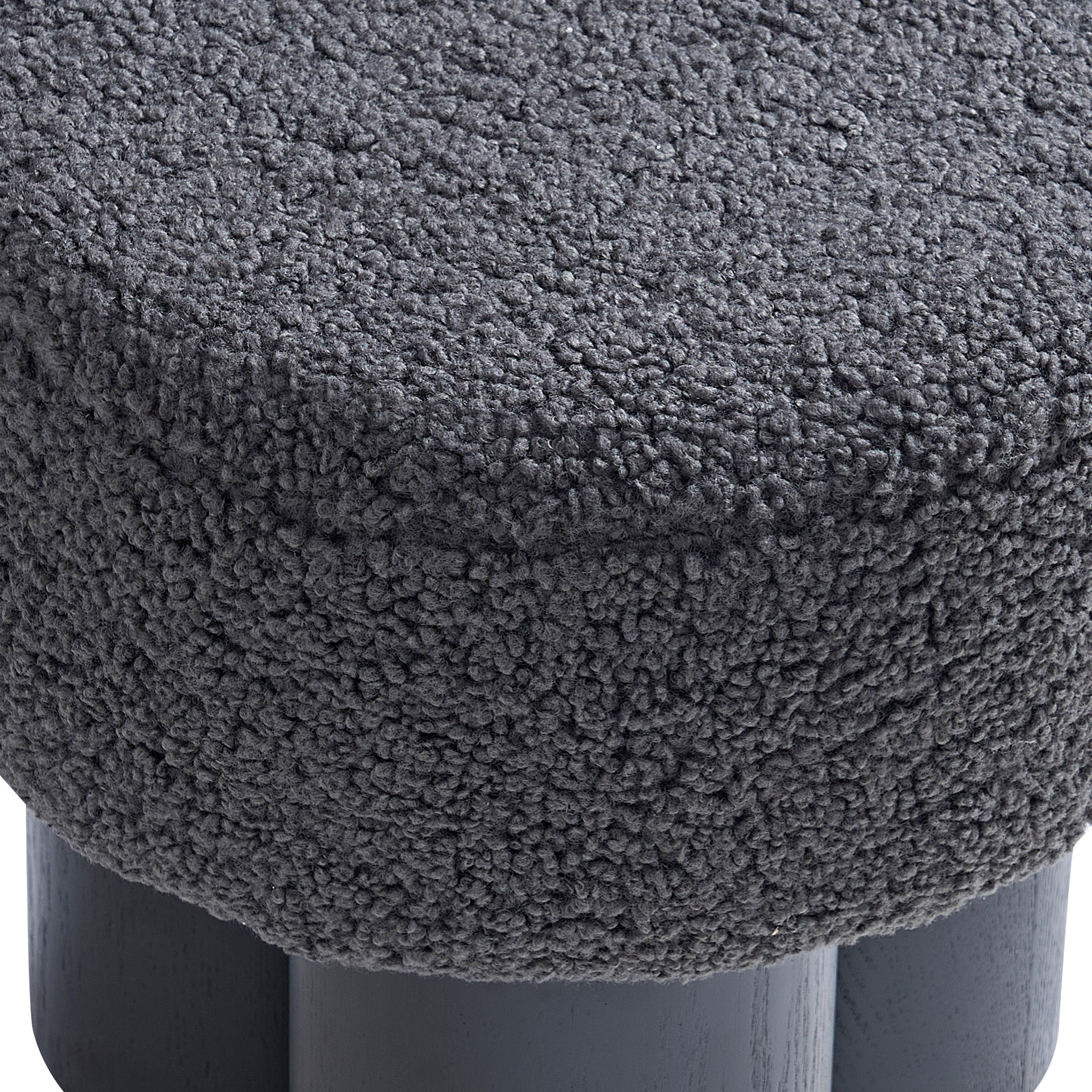 Sales Fever - Sitzpouf Ø 50 cm Schwarz/Grau