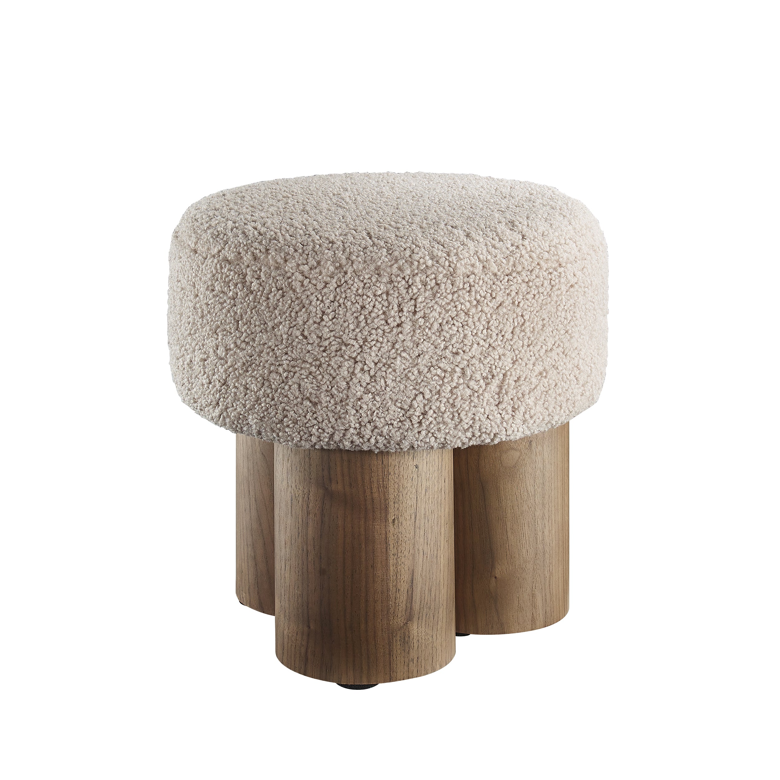 Sales Fever - Sitzpouf Ø 50 cm Walnuss/Braun