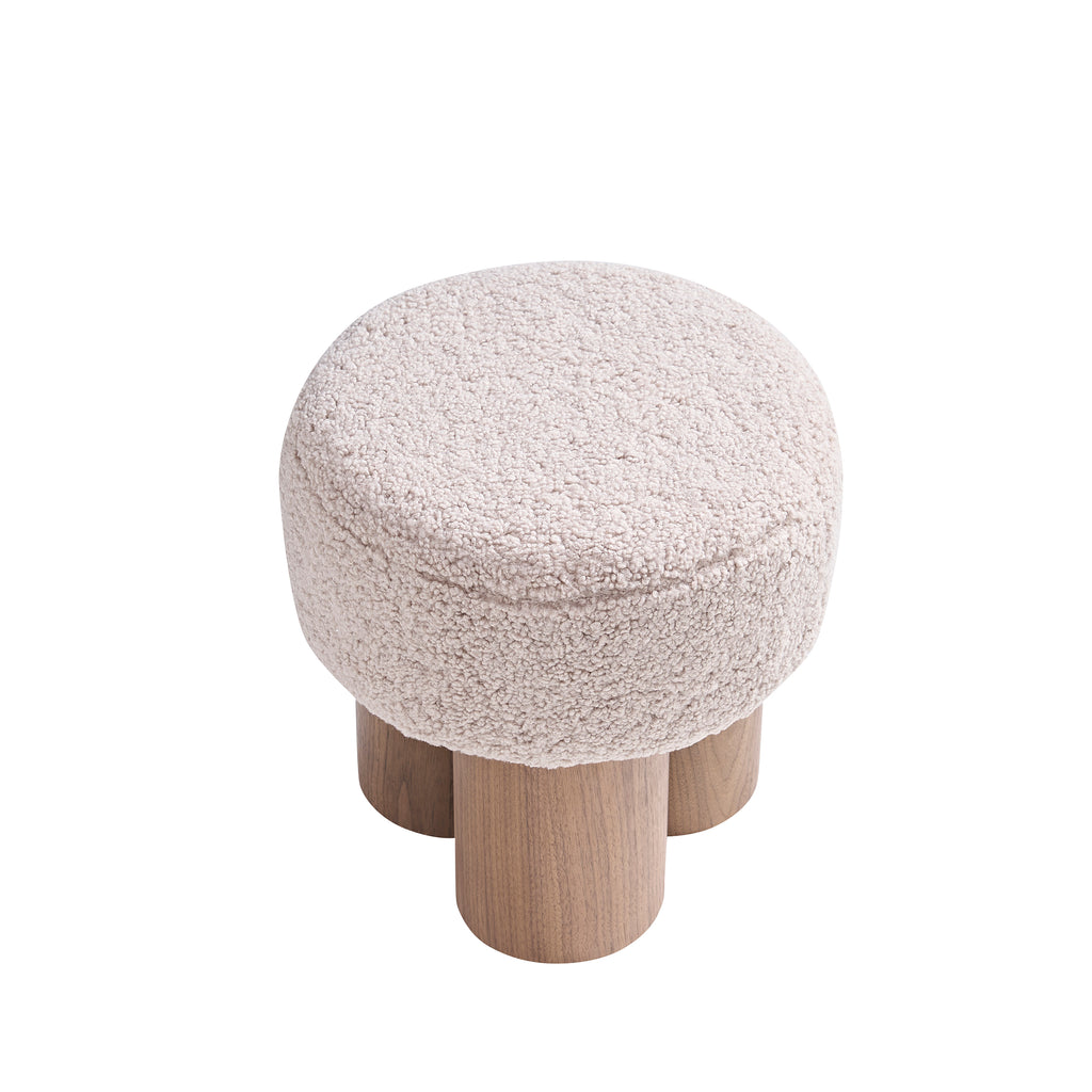 Sales Fever - Sitzpouf Ø 50 cm Walnuss/Braun