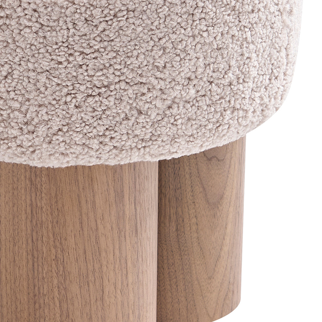 Sales Fever - Sitzpouf Ø 50 cm Walnuss/Braun