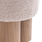 Sales Fever - Sitzpouf Ø 50 cm Walnuss/Braun