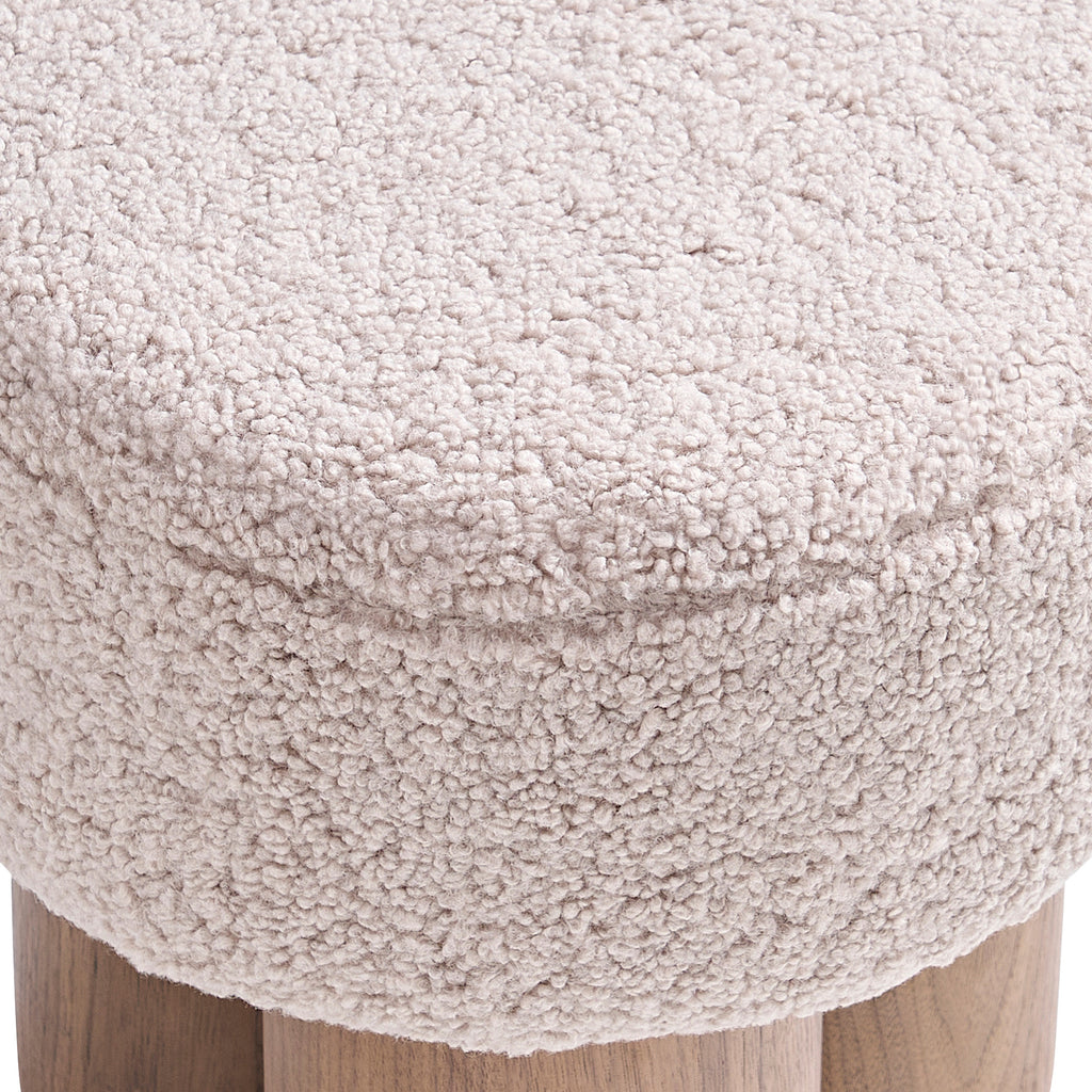 Sales Fever - Sitzpouf Ø 50 cm Walnuss/Braun
