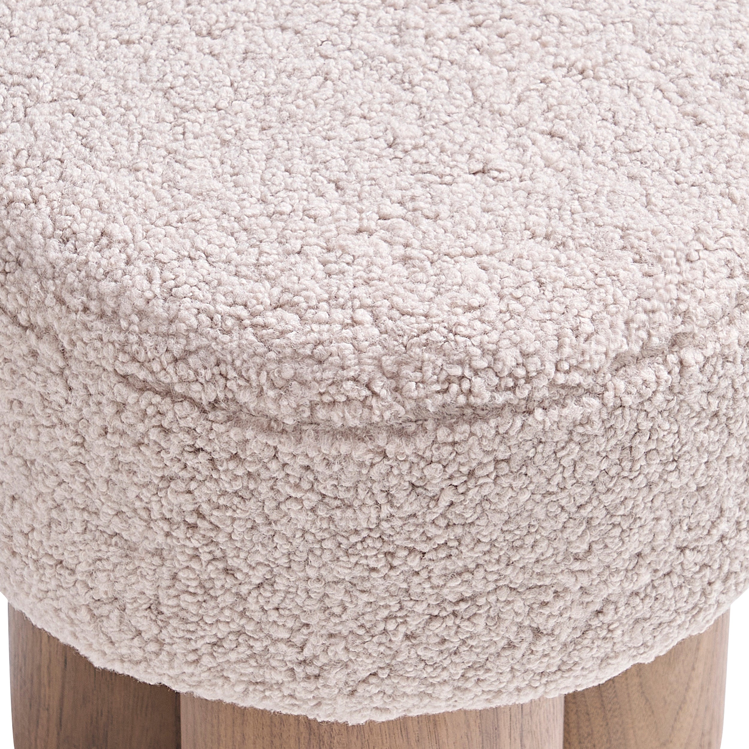 Sales Fever - Sitzpouf Ø 50 cm Walnuss/Braun