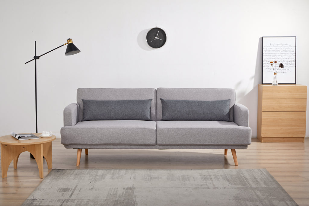 Sales Fever - 3-Sitzer Sofa Webstoff Grau
