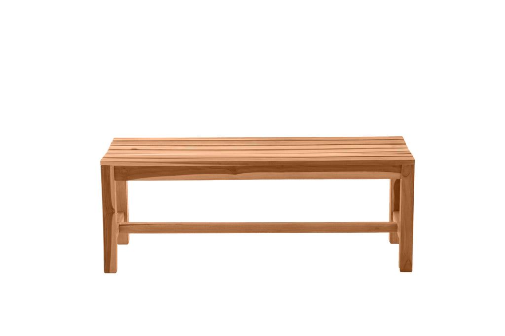 Möbilia - Outdoor Gartensitzbank 120x42x45 cm natur